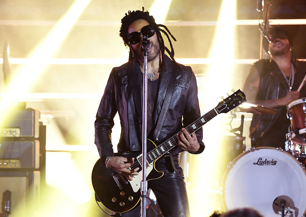 Lenny Kravitz performs onstage during the 2023 LACMA Art+Film Gala