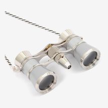Met Opera Shop Silver Chain Opera Glasses With LED Reading Light