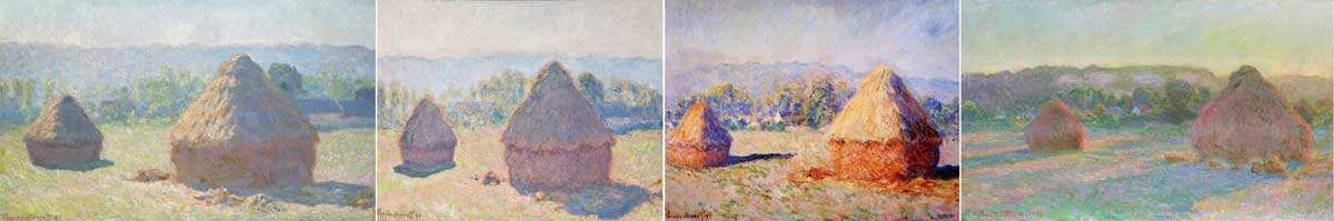 claude monet grainstack sun mist painting