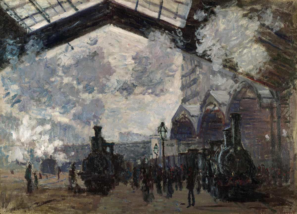 claude monet gare saint lazare painting w441