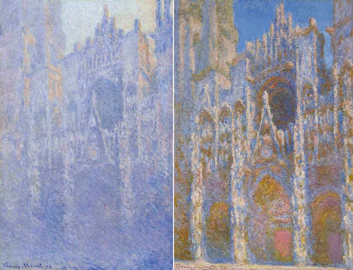 claude monet rouen cathedral portal painting