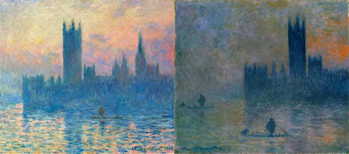 claude monet houses parliament sunset