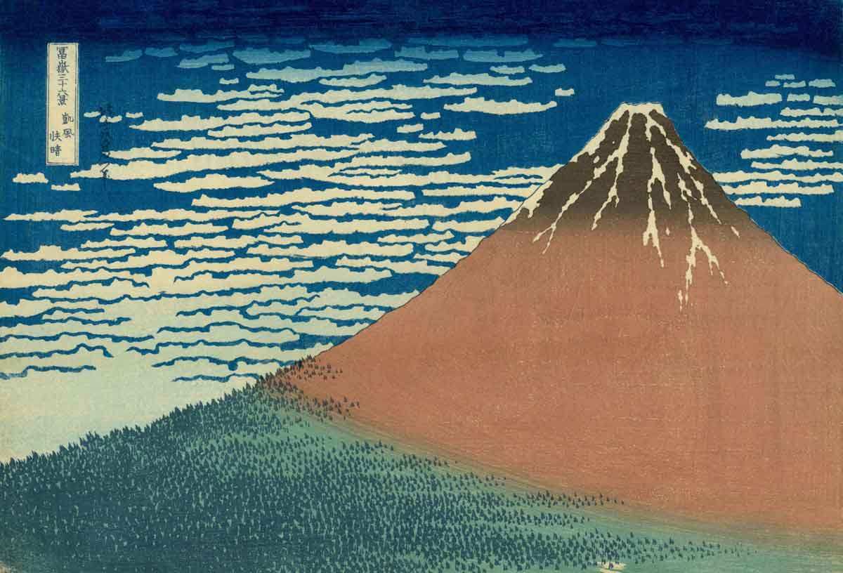 hokusai south wind clear sky