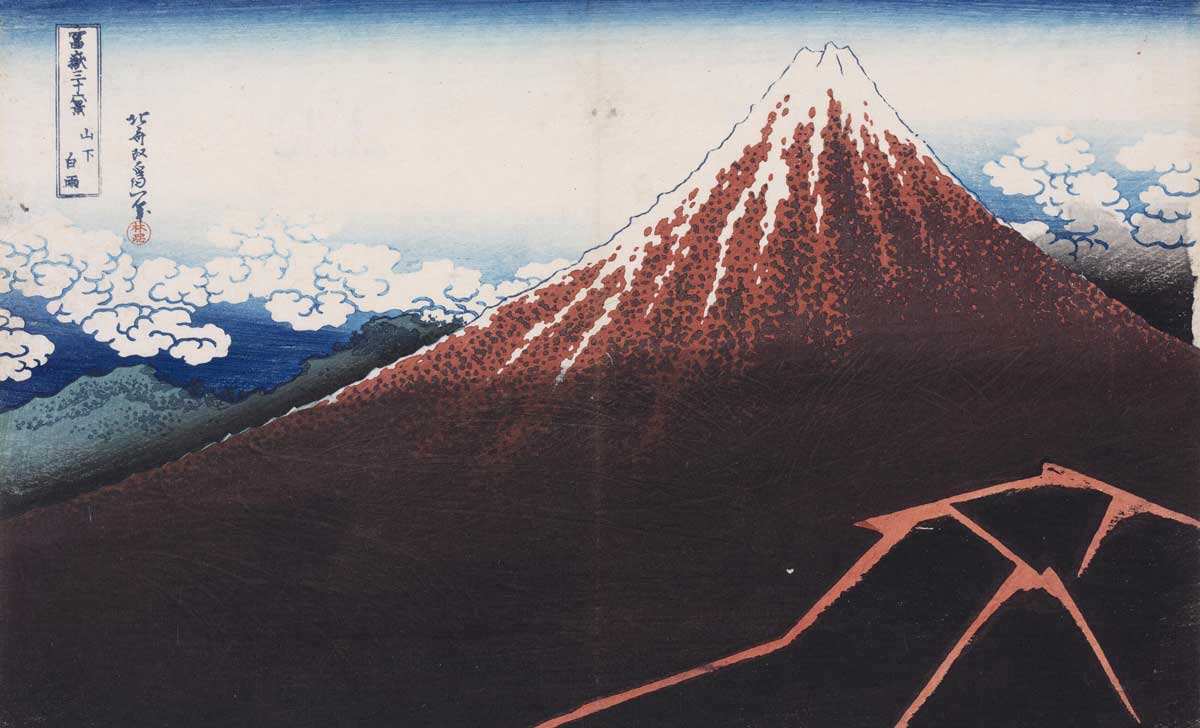 hokusai thunderstorm beneath summit