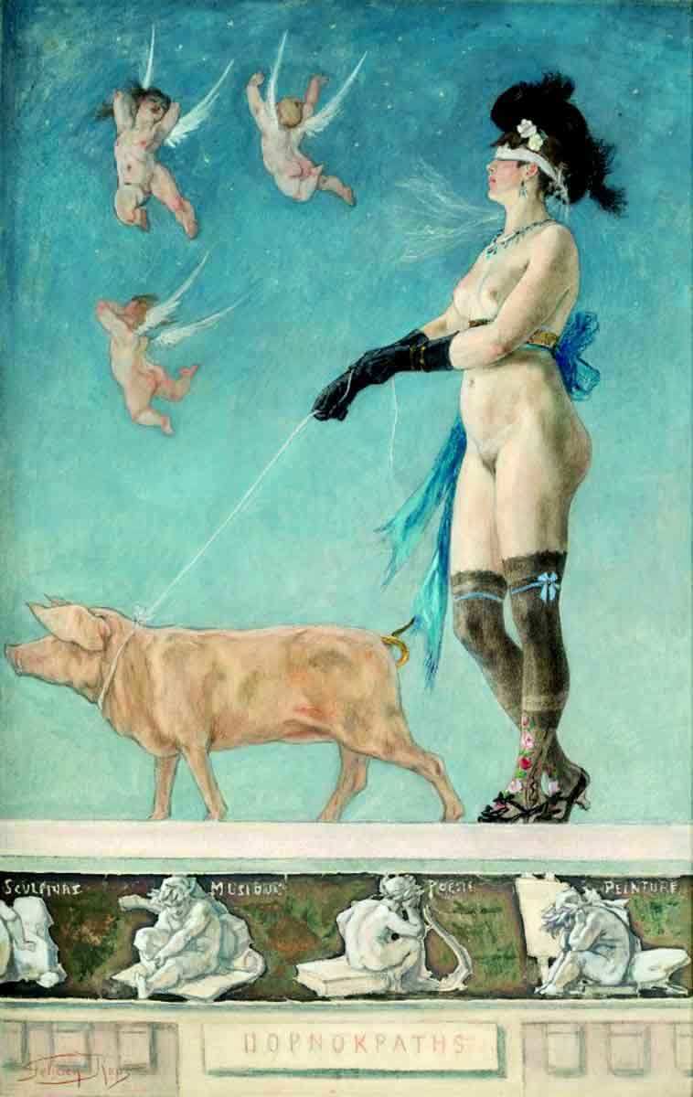 felicien rops pornocrates painting