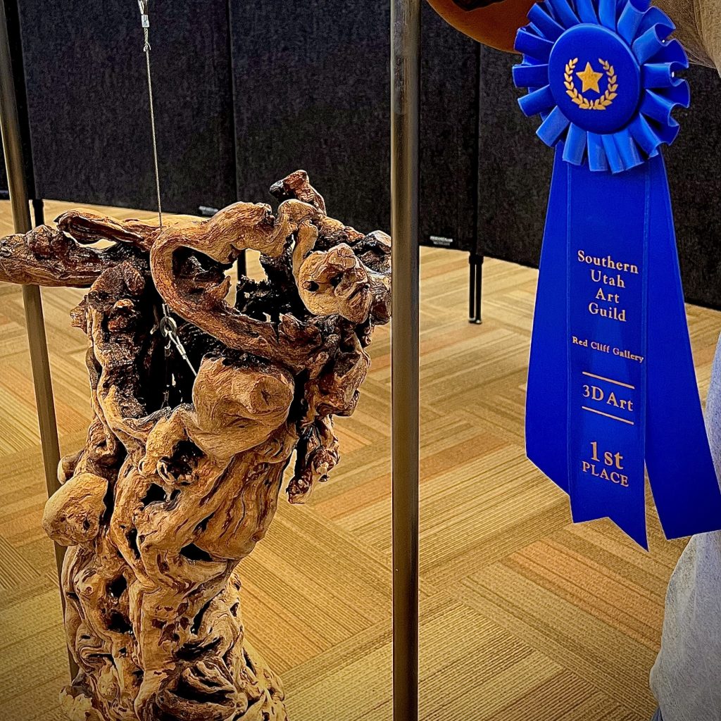 An art piece by Dustin McLaughlin wins first place at the Red Cliff Gallery, St. George, Utah, date unspecified | Photo courtesy of Dustin McLaughlin, St. George News