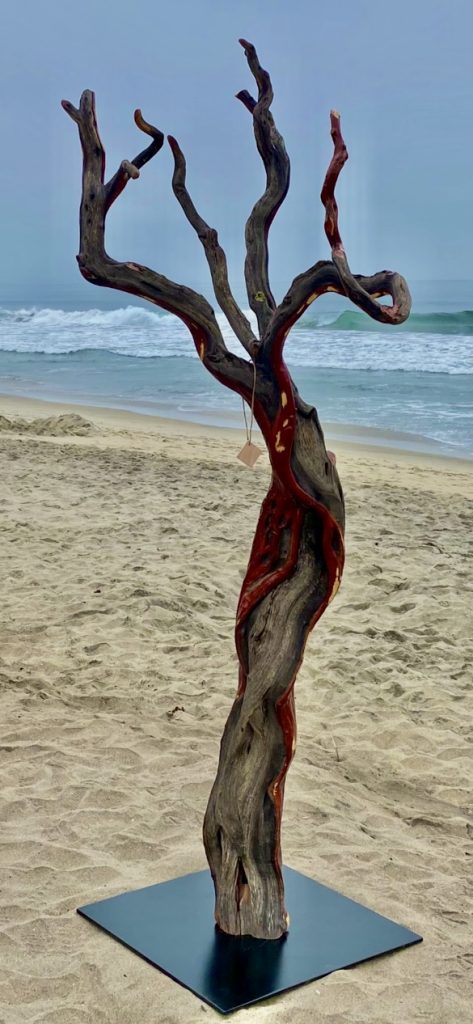 An art piece by Dustin McLaughlin sits on the beach, location and date unspecified | Photo courtesy of Dustin McLaughlin, St. George News