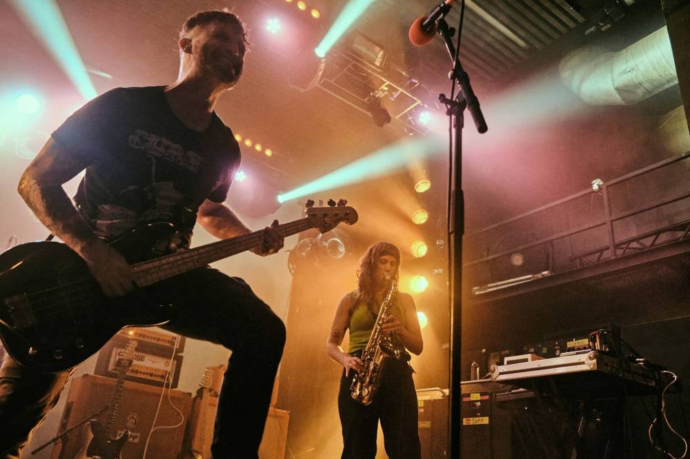 HUGUES DE CASTILLO PHOTO
                                Jesse Matthewson (left) and Kathryn Kerr of KEN Mode at Amplifest in Porto, Portugal in September.