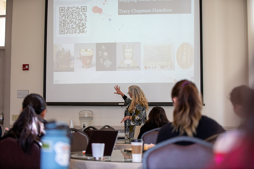Tracy Chapman Hamilton, Associate Professor of Art History, presents her research on medieval women.
