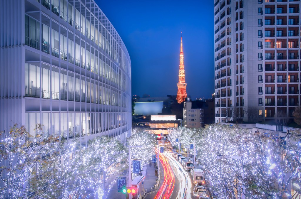 Winter,Illumination,In,Tokyo,Seen,From,Roppongi,Hills