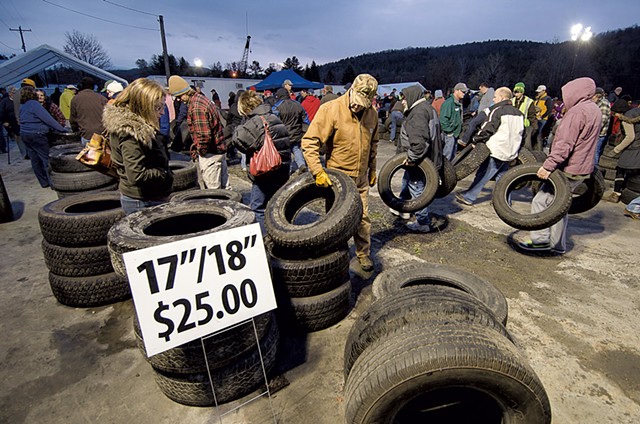 Wheels for Warmth Tire Sale, Montpelier, 2013 - COURTESY