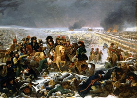 Christ in a bicorne hat … Napoleon on the Battlefield of Eylau by Antoine-Jean Gros, 1807.