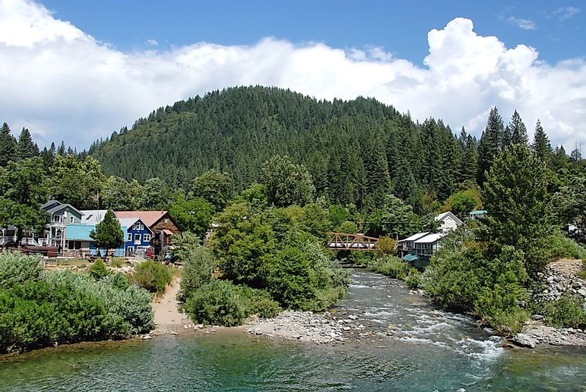 The picturesque town of Downieville, California.