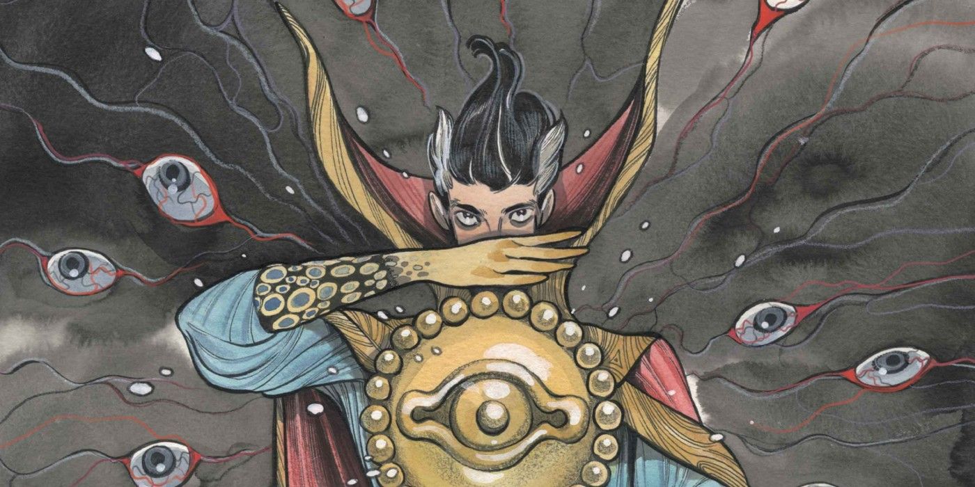 Doctor Strange cover from Peach Momoko's Nightmare variant cover series. 