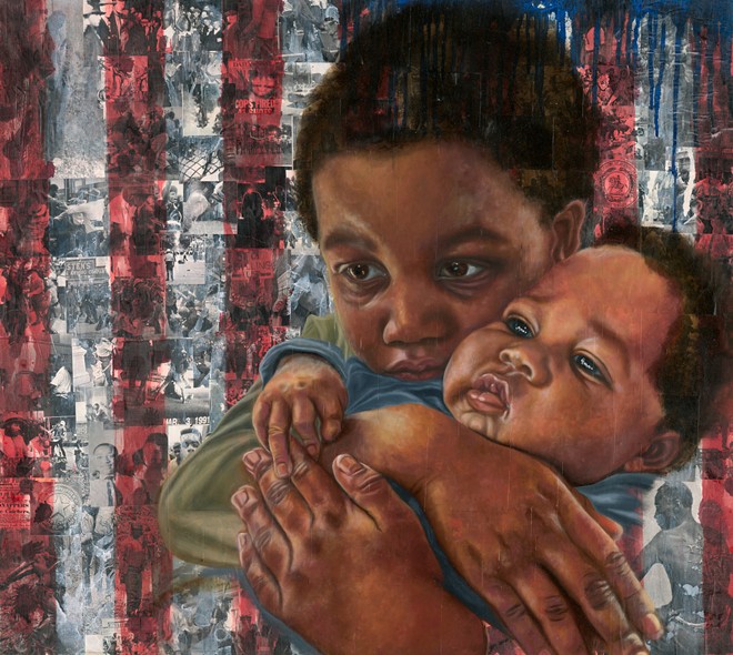 Elena Jenkins' “Erasing Innocence.”