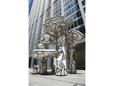 Jean Dubuffet, Group of Four Trees (1969–1972), 28 Liberty Street, New York City