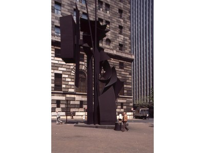 Louise Nevelson, Shadows and Flags (1977), Louise Nevelson Plaza, New York City