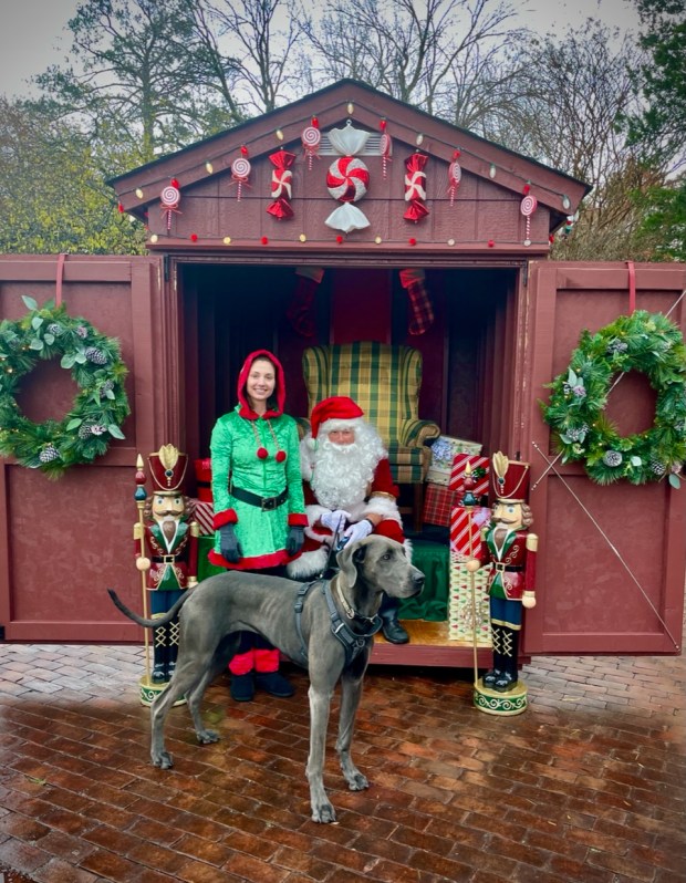 The Christmas Market in Williamsburg opens next weekend and will photo opportunities throughout the market, including in the chalet where Santa Claus will be stationed. Courtesy of CultureFix