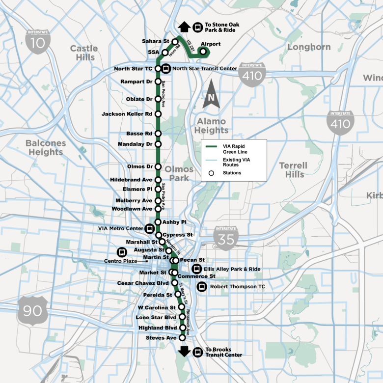 The Greenline corridor route