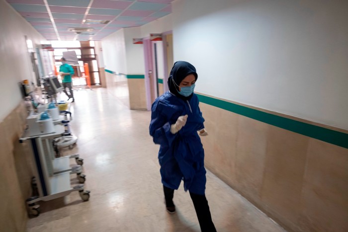 A nurse in hospital in Qom