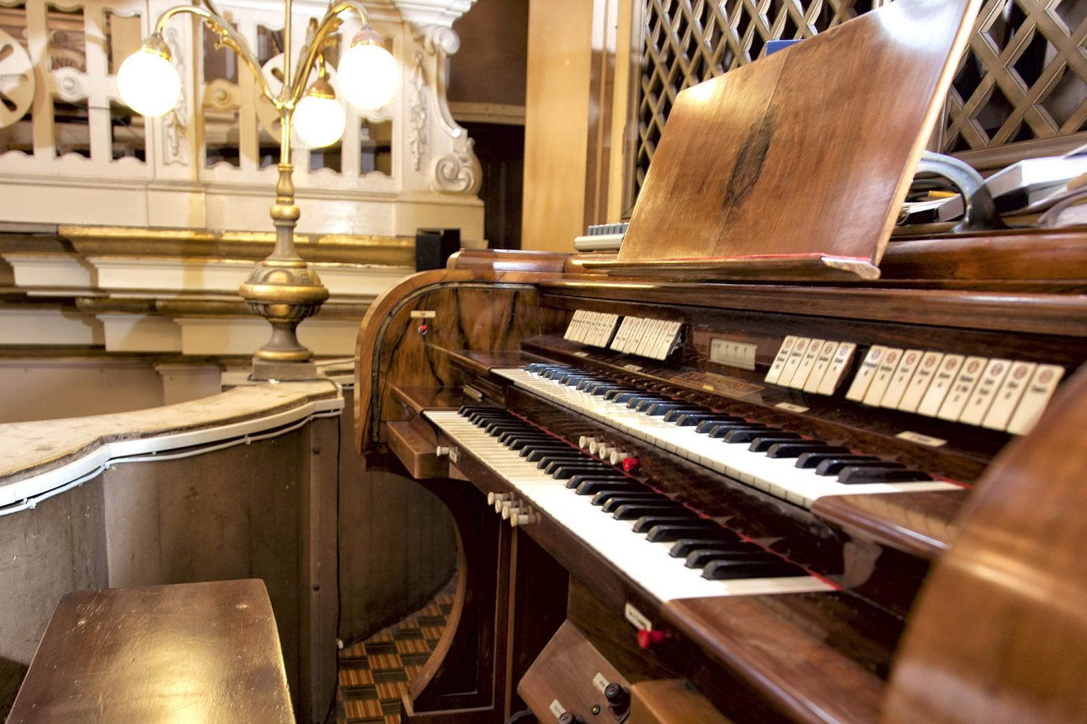 An organ console at St Augustine parish in Valletta.