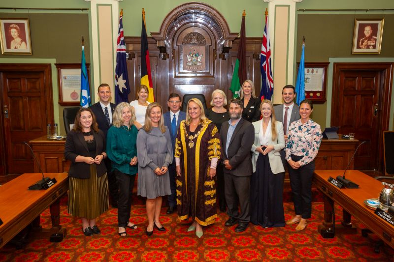 Newcastle Lord Mayor Nuatali Nelmes and Councillors in February 2022.
