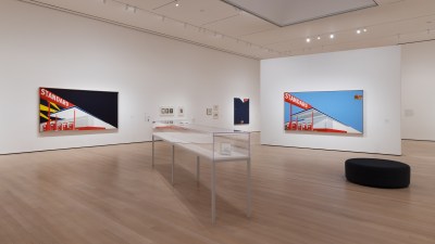 Installation view of “Ed Ruscha/Now Then,” Museum of Modern Art, New York, September 10, 2023–January 13, 2024.