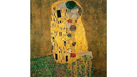 Alamy Influenced by the Art Nouveau style and painted with added gold leaf, The Kiss (1907-8) is one of Klimt's most popular works (Credit: Alamy)
