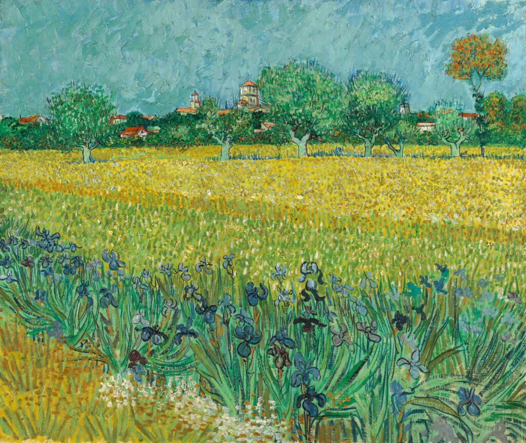 Vincent Van Gogh, Field with Irises near Arles, 1888 Van Gogh Museum, Amsterdam (Vincent van Gogh Foundation)