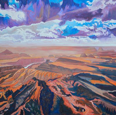 A painting by Kathleen Frank is titled "Canyon Shadows" | Photo courtesy of Kathleen Frank, St. George News