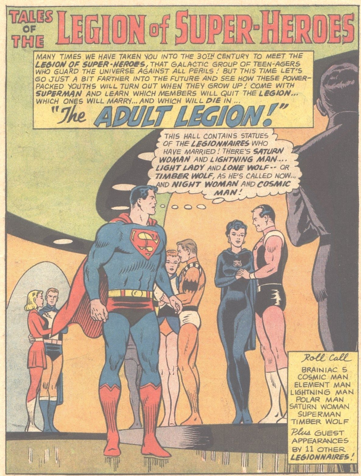 Superman meets the adult Legion