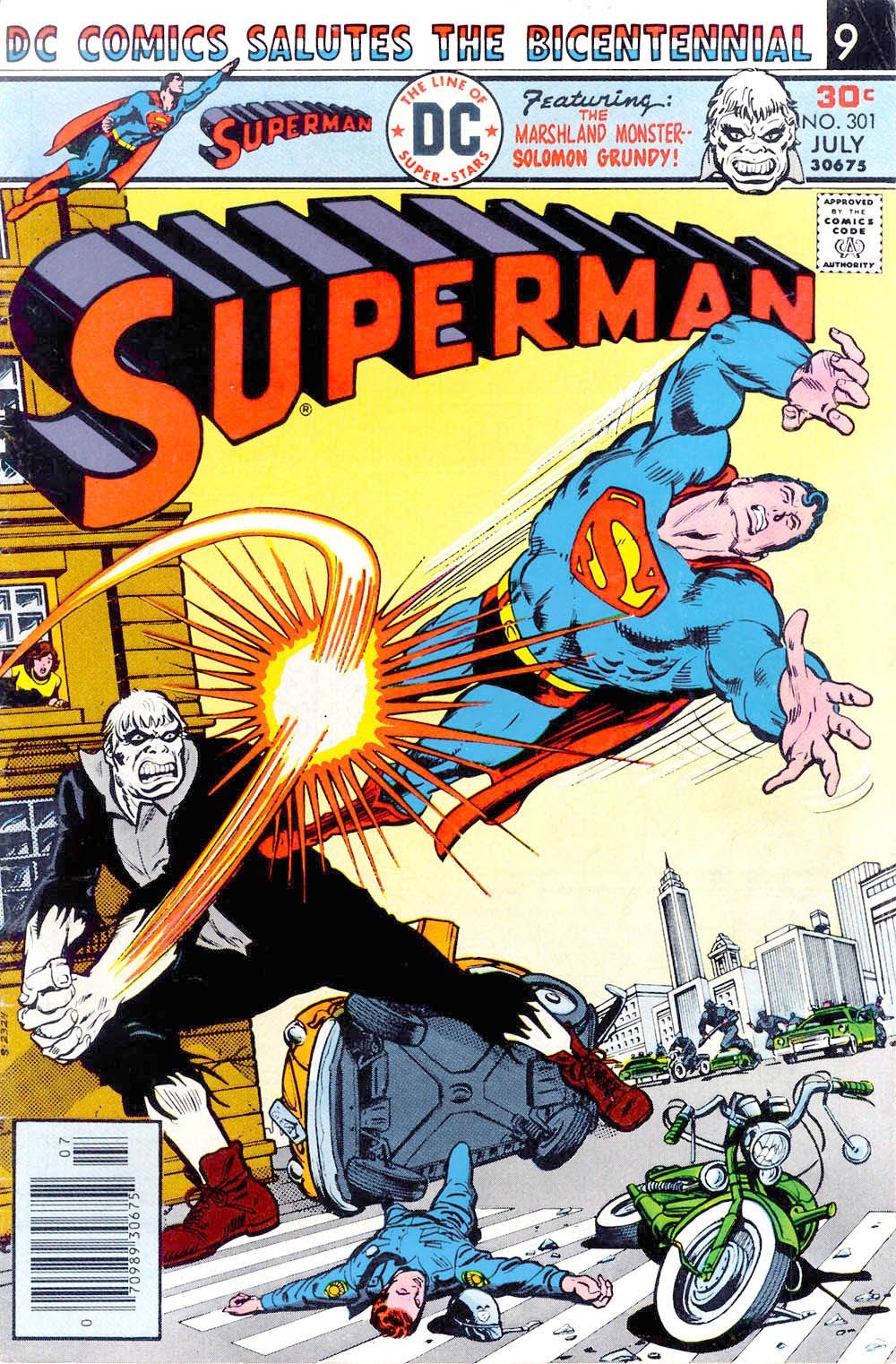 Superman against Solomon Grundy