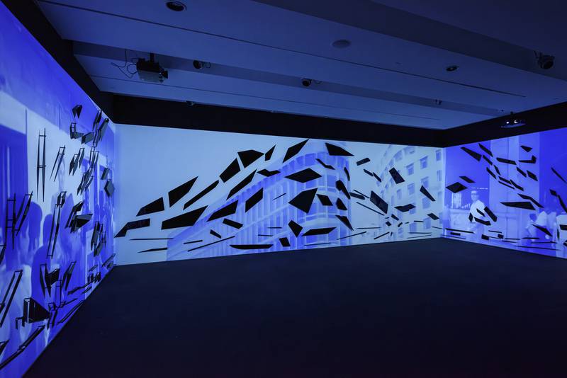 Dima Srouji creates an ode to Zaha Hadid in her video installation Dithyramb. Photo: Contemporary Arts Centre