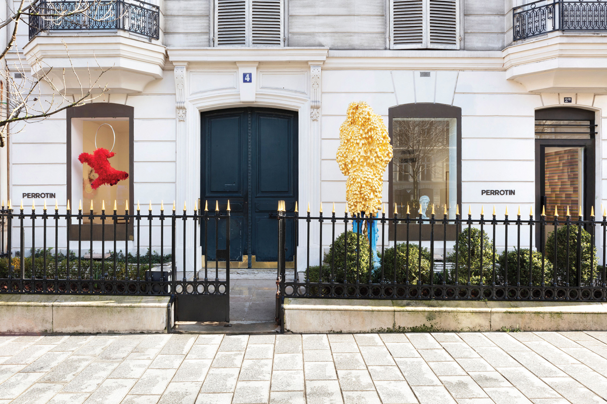 Street view of Perrotin’s space on Avenue Matignon