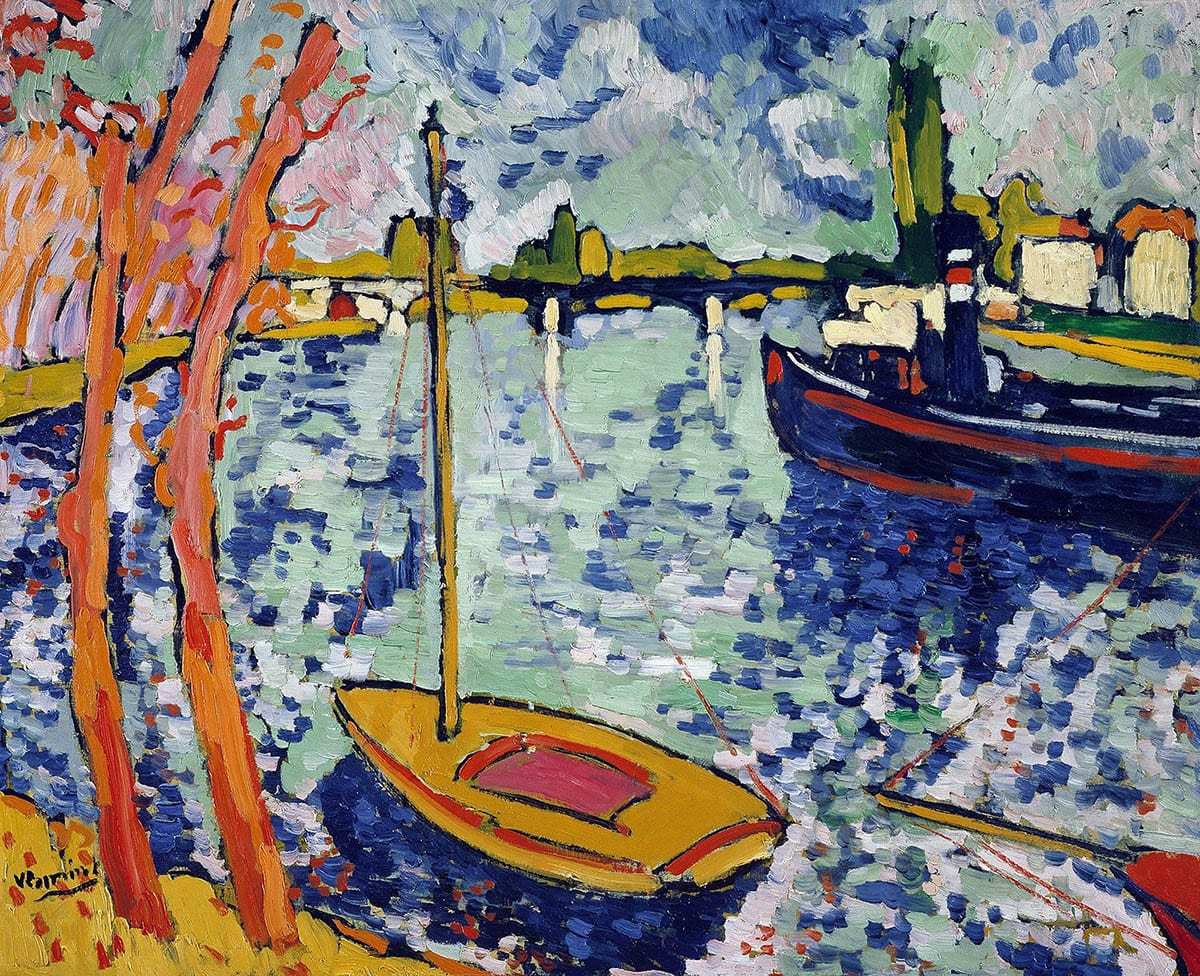 the river seine painting vlaminck