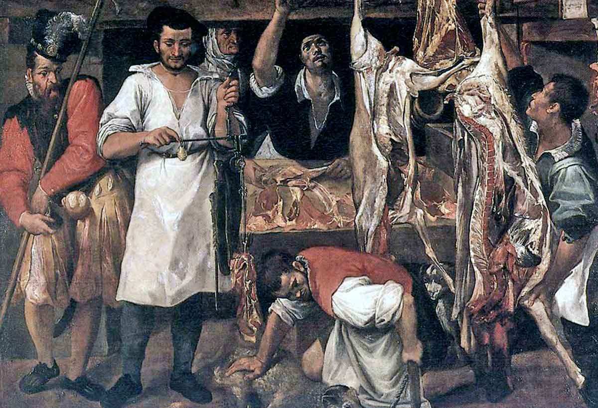 carracci butcher painting