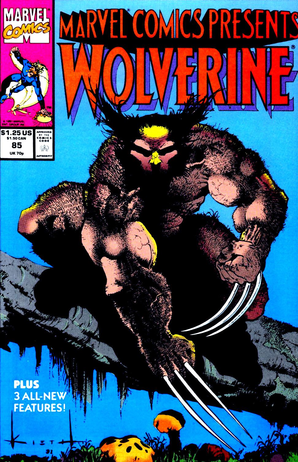 Sam Kieth's Wolverine cover for Marvel Comics Presents #85