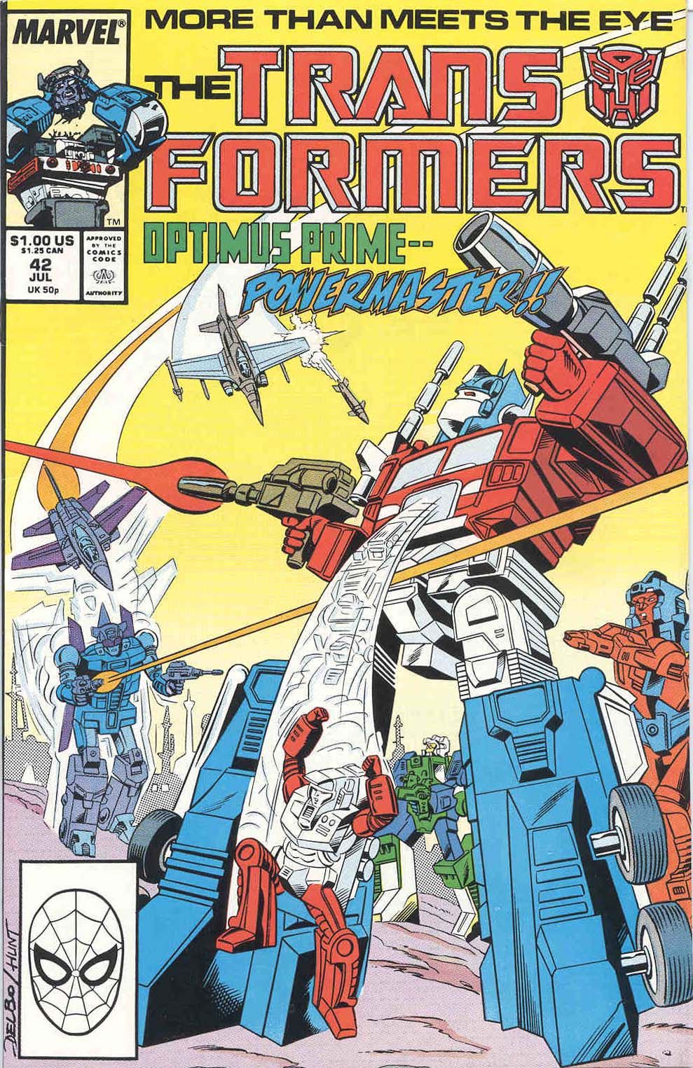 The cover of Transformers #43