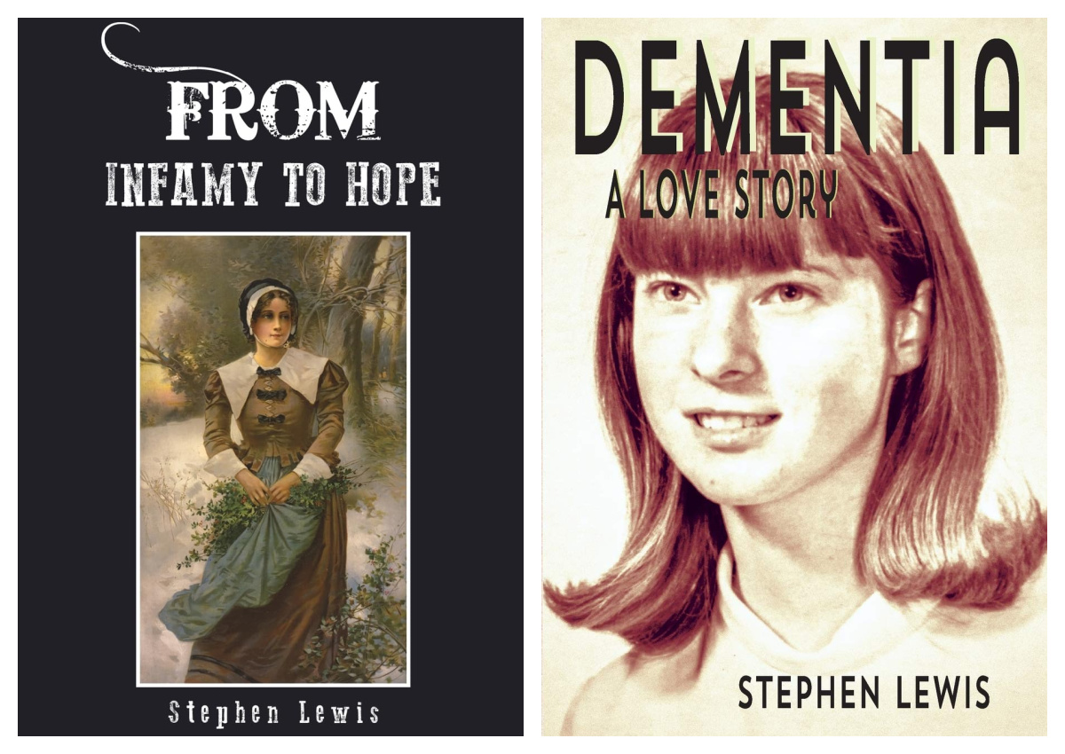 Books by Stephen Lewis, Old Mission Peninsula: From Infamy to Hope, Dementia: A Love Story | Old Mission Gazette Collage