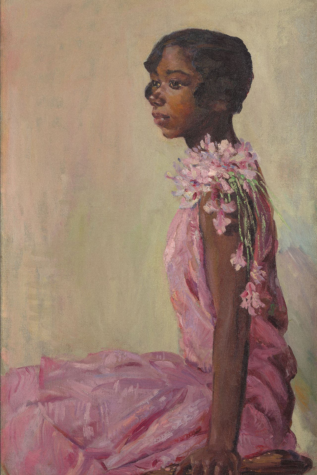 'Girl in Pink Dress,' by Laura Wheeler Waring.