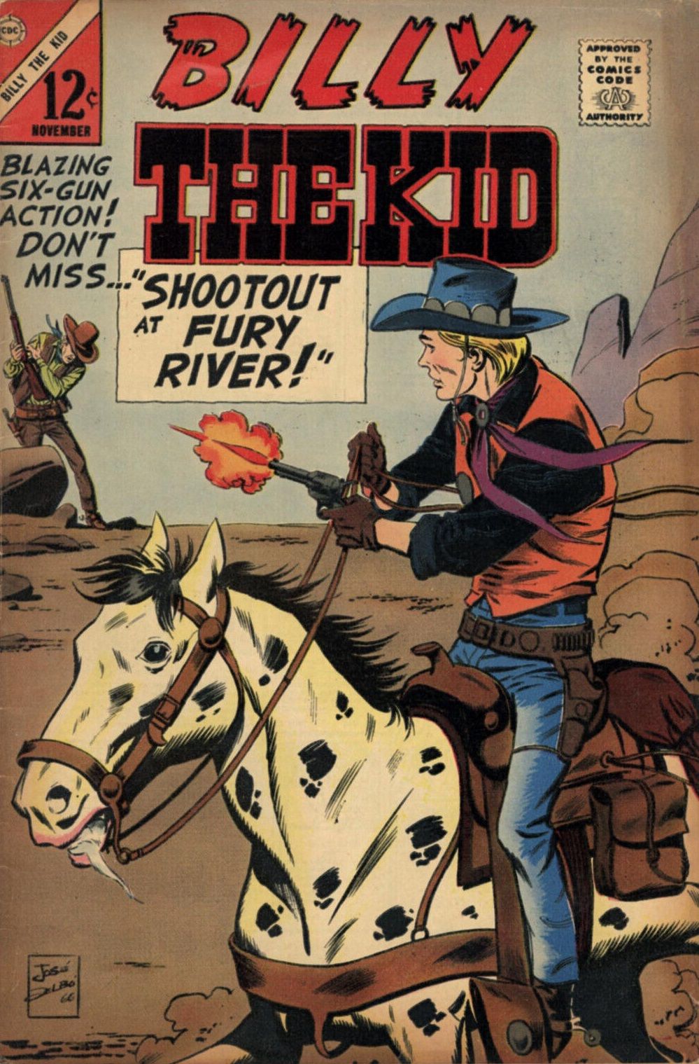 The cover of Billy the Kid #58