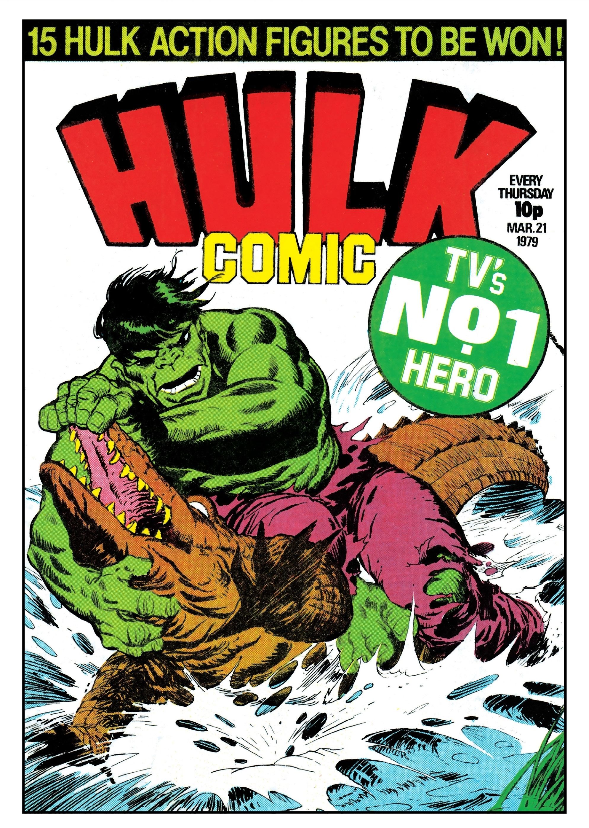 The cover of the British Hulk weekly comic