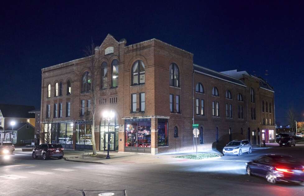 Named after the historic Czech and Slovak Prudential Society, CSPS Hall is located in the New Bohemia District of Cedar Rapids. (Cliff Jette/Freelance for The Gazette)