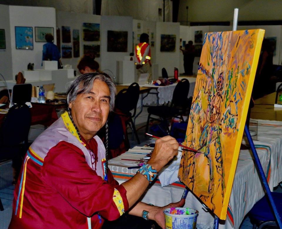 Author and artist Antoine Mountain has attended every Great Northern Arts Festival since it began in 1989. 