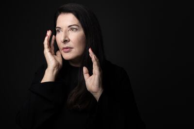 Serbian conceptual and performance artist Marina Abramovic. AFP