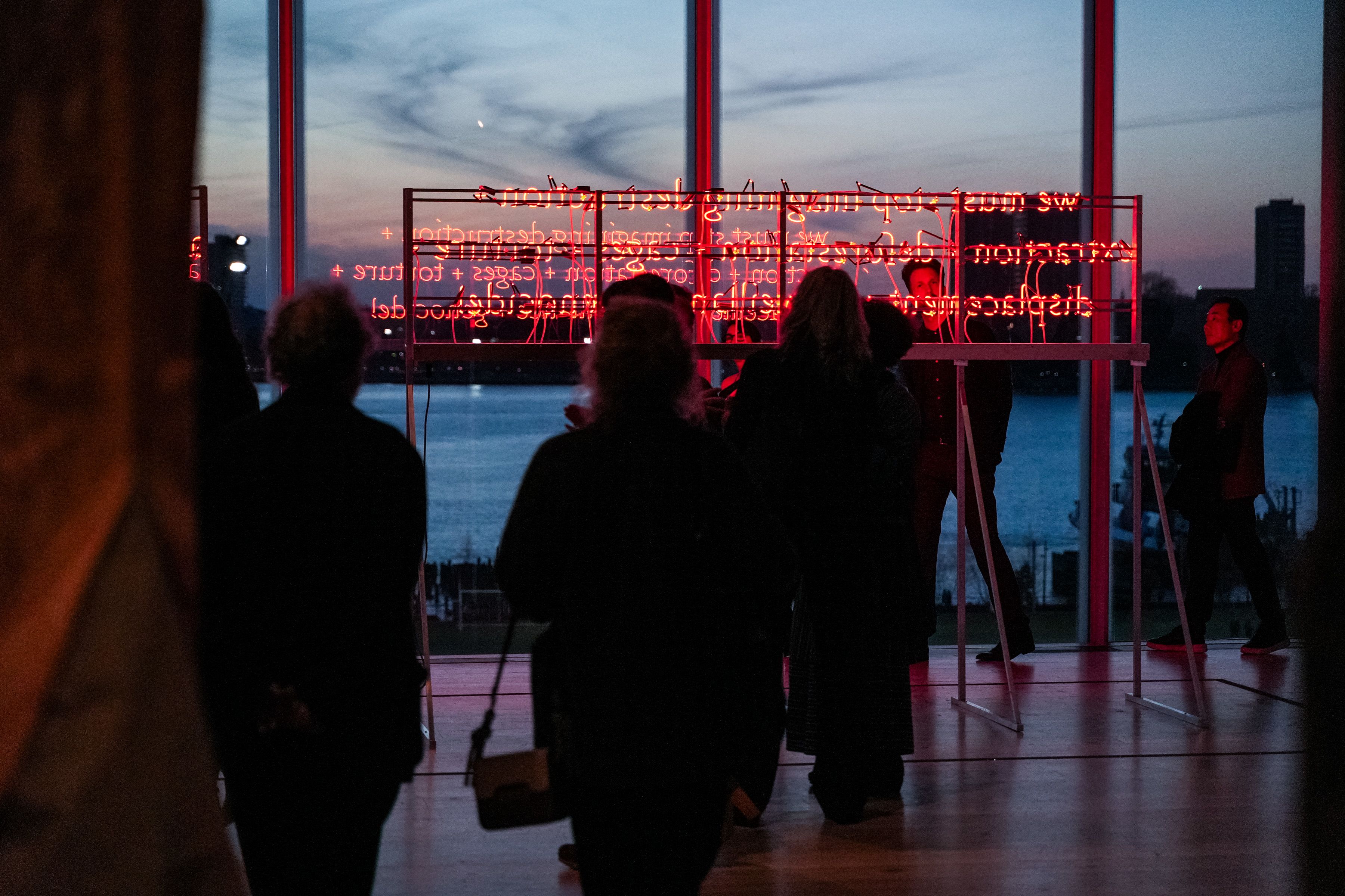 DinéYazhi´ encourages visitors to “really sit” with the works of this year’s Biennial. Their installation is positioned facing the West, and is imbued with layers of meaning.