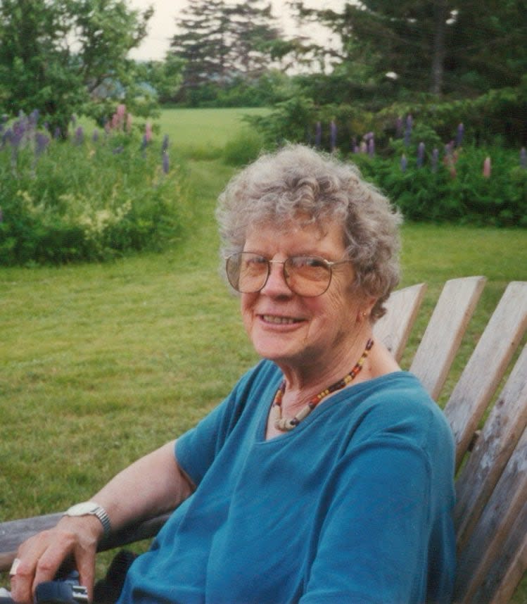 Erica Rutherford at home in Pinette, P.E.I., around 1992. 