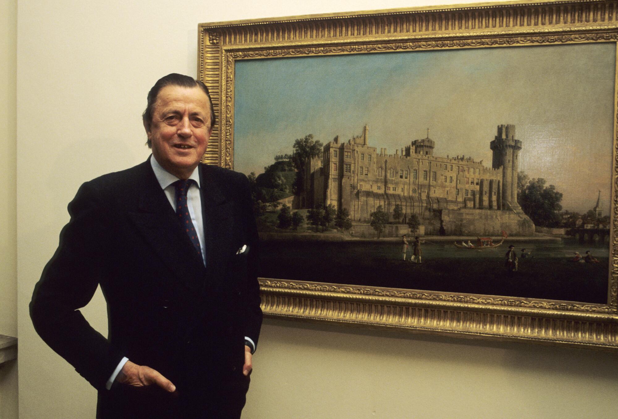 Industrialist and art collector Baron Hans Heinrich von Thyssen-Bornemisza (1921 - 2002) on March 18, 1988. 