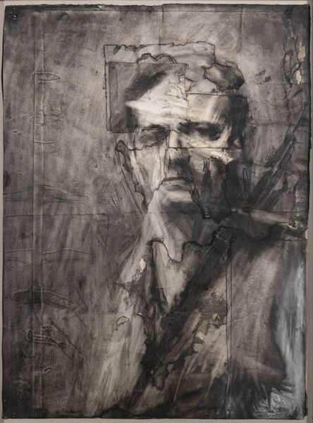 Frank Auerbach Self-Portrait 1958. Charcoal and chalk on paper, Private Collection. Picture: Frank Auerbach, courtesy of Frankie Rossi Art Projects, London