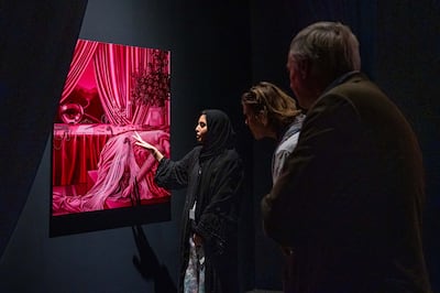 Samo Shalaby's What Lies Beneath features a range of works from jewellery pieces to paintings. Photo: Department of Culture and Tourism – Abu Dhabi